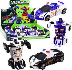 Auto Robot 2v1 Športové Policajné Auto