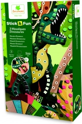 Stick & Fun - malá mozaika dinosaury