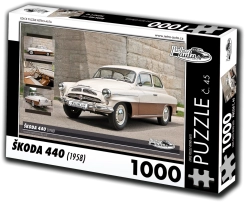 retro autá puzzle Škoda 440 (1958) 1000 dielov