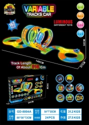 Závodná svietiaca autodráha VARIABLE 162 dielov