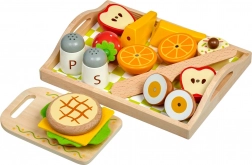 Lucy & Leo drevená raňajková sada s magnetmi na podnose
