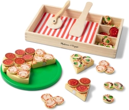Drevená pizza na krájanie a skladanie