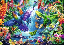 Puzzle 1000 dielikov – kolibríky v trópoch