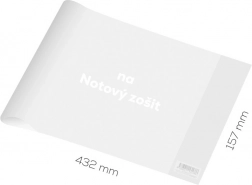 obal na notový zošit silný transparentný
