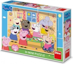 Puzzle Prasiatko Peppa Obchod MAXI 24 dielov