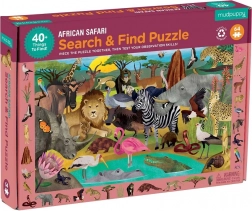 Mudpuppy puzzle Safari skladačka a hľadanie 64 dielikov