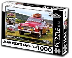 retro-autá puzzle škoda octavia combi (1964) – 1000 dielikov