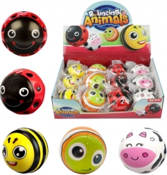 skákačka so zvieratkami 6 cm z gumy