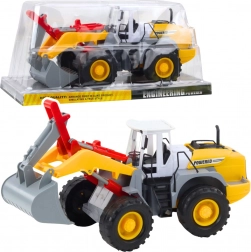 Stavebný nakladač–bager s pohyblivou lopatou