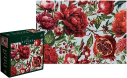 Puzzle kvety – červené kvety 500 dielikov