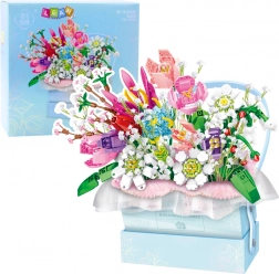 Konštrukčná stavebnica Kytica kvetov s LED svetlami