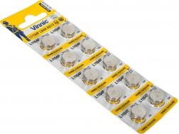 Alkalické batérie LR44 VINNIC 10 ks