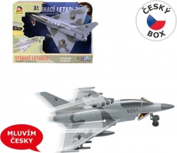 Stíhacie lietadlo na zotrvačník so svetlom a zvukom