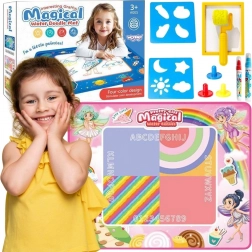 Woopie vodná kresliaca podložka XXL 100 × 80 cm – víly, ružová