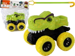 Dinosaurí Monster Truck so zelenými gumovými kolesami