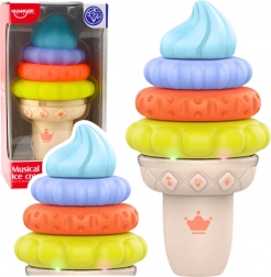 hudobná edukatívna zmrzlina pre bábätko so svetlami a zvukmi