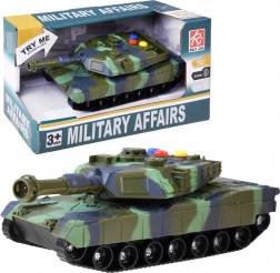 Vojenský tank s efektmi svetla a zvuku