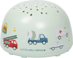 A Little Lovely Company lampa s projektorom pre deti – Vozidlá