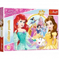 puzzle 100 dielikov s trblietkami – spomienky BELLY a ARIEL od TREFL