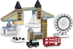 Svetelné drevené kocky London