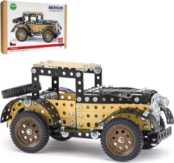 Merkur Auto veterán kovová stavebnica 312 dielikov