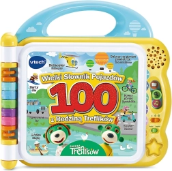 VTech interaktívna kniha Słownik Rodziny Treflików – vozidlá, dvojjazyčná CZ/EN