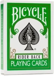 BICYCLE green deck – zelené hracie karty, pokerová veľkosť