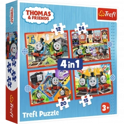Puzzle 4v1 Odvážny Tomáš, Tomáš a priatelia