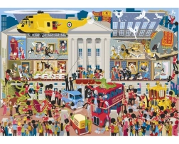 Puzzle Gibsons Buckinghamský palác – Pod pokrievkou (1000 dielikov)