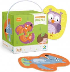 Dodo puzzle 2–3–4 dieliky Lesné zvieratá