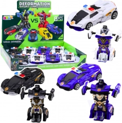 Auto robot 2v1 športové policajné vozidlo