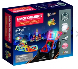 Dynamická Flash magnetická stavebnica - 54 dielov
