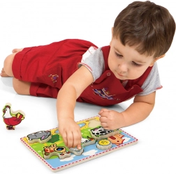 Studo Wood Vkladačka So Zvieratkami Na Farme