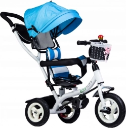 Trojkolka s otočnou strieškou a odolnými gumovými kolesami ECOTOYS