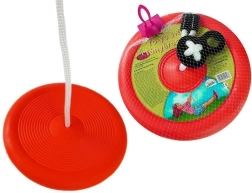 Okrúhla tanierová hojdačka pre deti – Červená