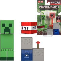 Minecraft Redstone figúrka Charged Creeper s delom TNT