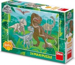 Dino Puzzle Jurský Svet Maxi 24 Dielov