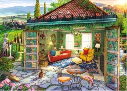 Ravensburger puzzle Toskánska oáza 1000 dielikov