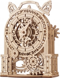 Ugears 3D drevené mechanické puzzle dekoratívny budík