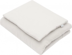 Mušelínová súprava s výplňou ecru 70 × 80 cm