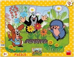 Dino papierové puzzle Krtko záhradník 12 dielikov