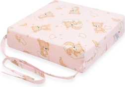 Detský podsedák na stoličku NEW BABY Basic Bear ružový
