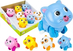 Naťahovacia mačička pre deti, chodí a vrtí chvostíkom