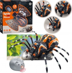 RC tarantula na diaľkové ovládanie s infračerveným riadením, čierna
