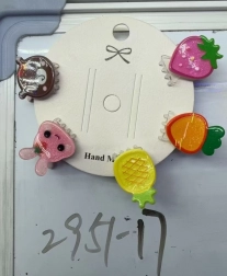 Sponky do vlasov s ovocnými motívmi, sada 5 ks