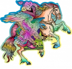 Drevené puzzle Kôň a Orol 250 dielikov