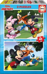 Puzzle Mickey a priatelia 2x48 dielov
