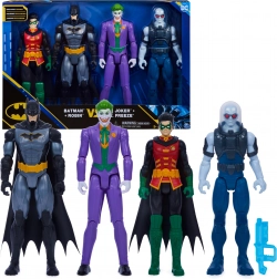 Batman DC sada 4 akčných figúrok: Batman, Robin, Joker a Mr. Freeze 30 cm