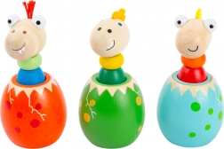 Dinosauří vajce so zvukom Small Foot – drevená hračka pre najmenších