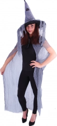 Čarodejnícky plášť s klobúkom pre dospelých